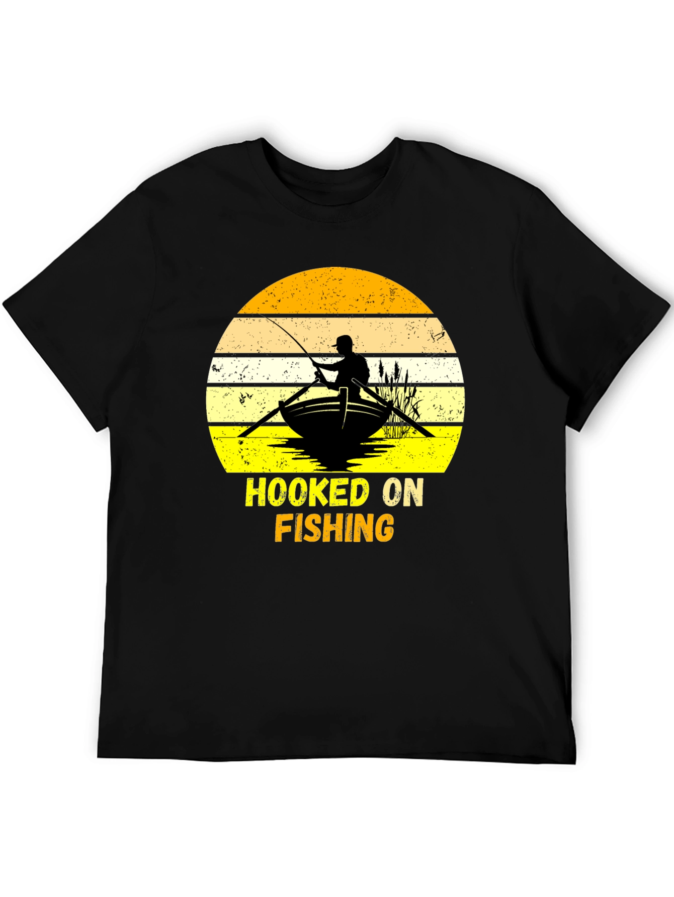 Hooked On Fishing Graphic T-Shirt