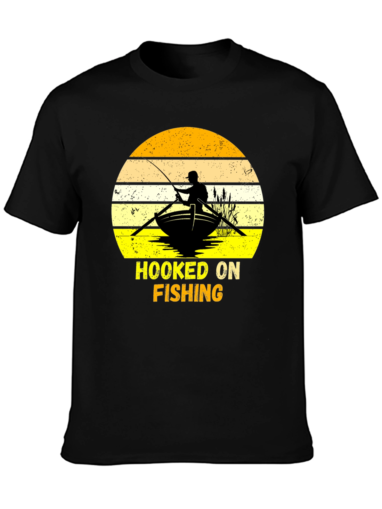 Hooked On Fishing Graphic T-Shirt