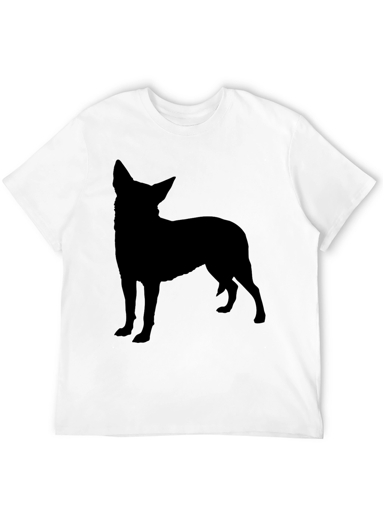 Dog Silhouette Black T-Shirt