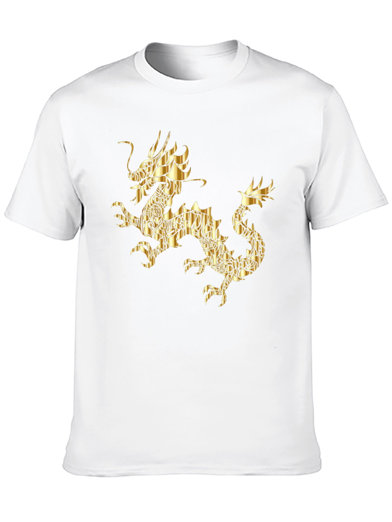 Golden Dragon Graphic Black T-Shirt