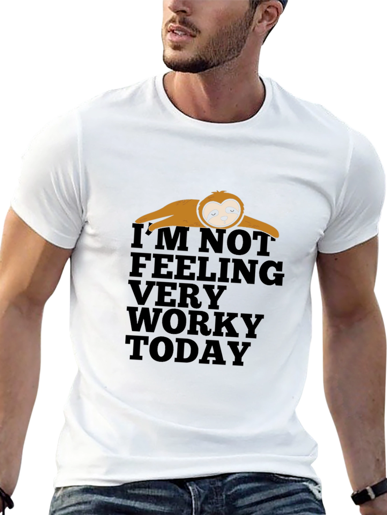 Lazy Sloth Funny Graphic T-Shirt