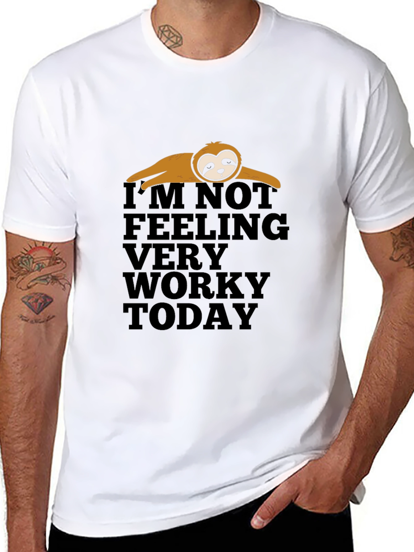 Lazy Sloth Funny Graphic T-Shirt