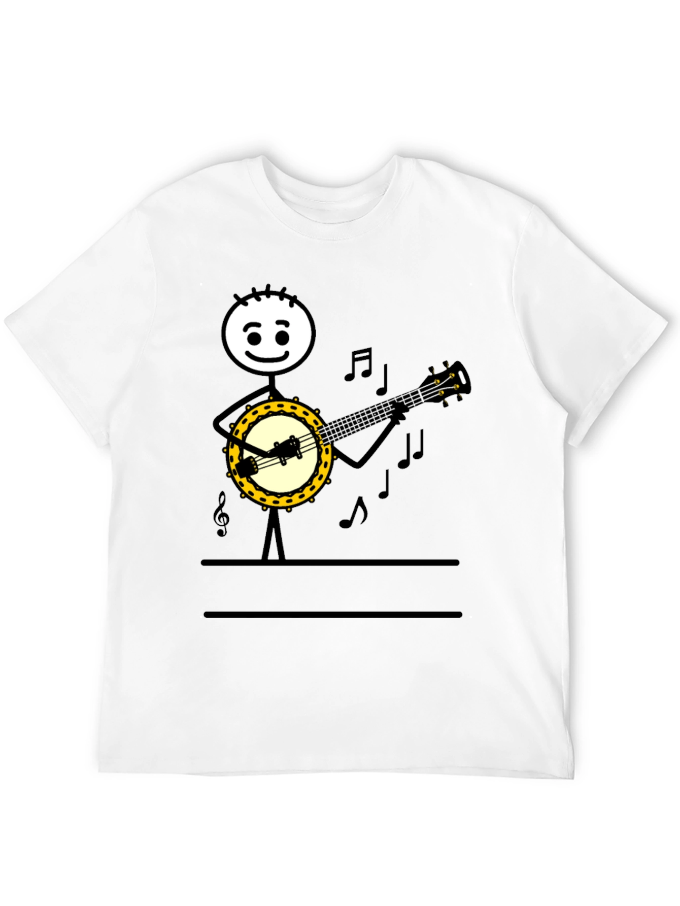 Banjo Player Graphic Tee - Musicians Humor T-Shirt
