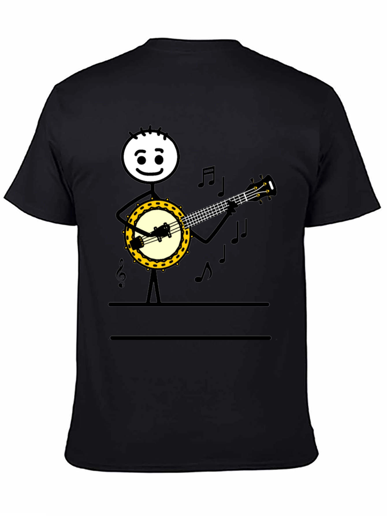 Banjo Player Graphic Tee - Musicians Humor T-Shirt