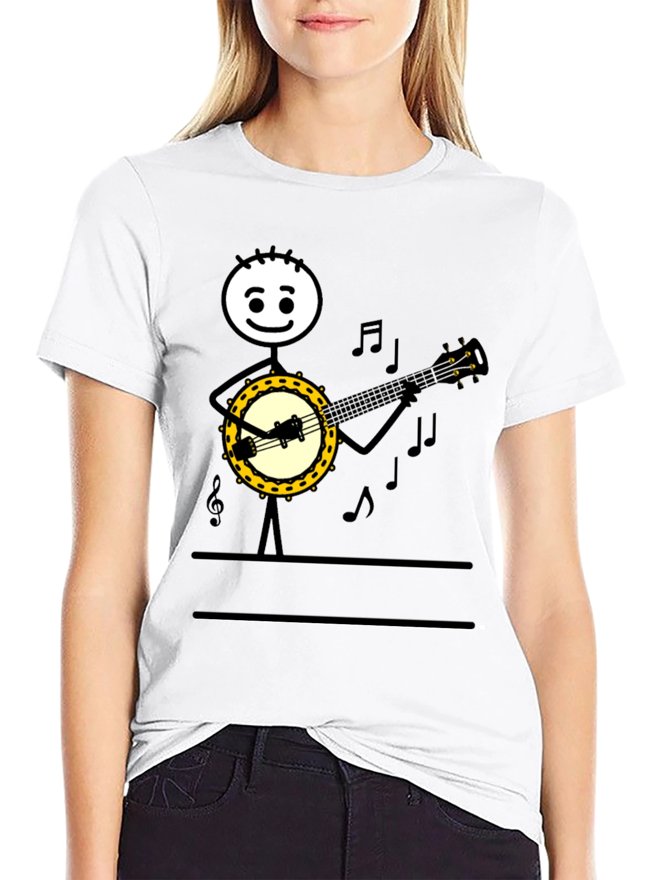 Banjo Player Graphic Tee - Musicians Humor T-Shirt