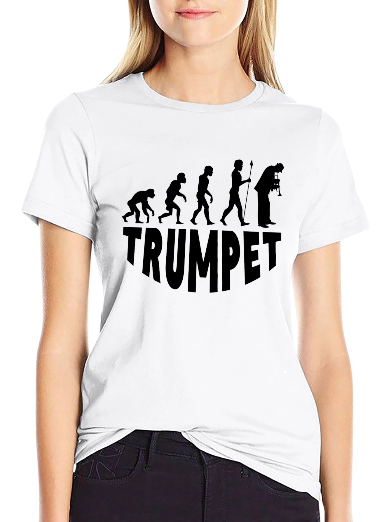 Evolution of Trumpet Black Graphic Tee