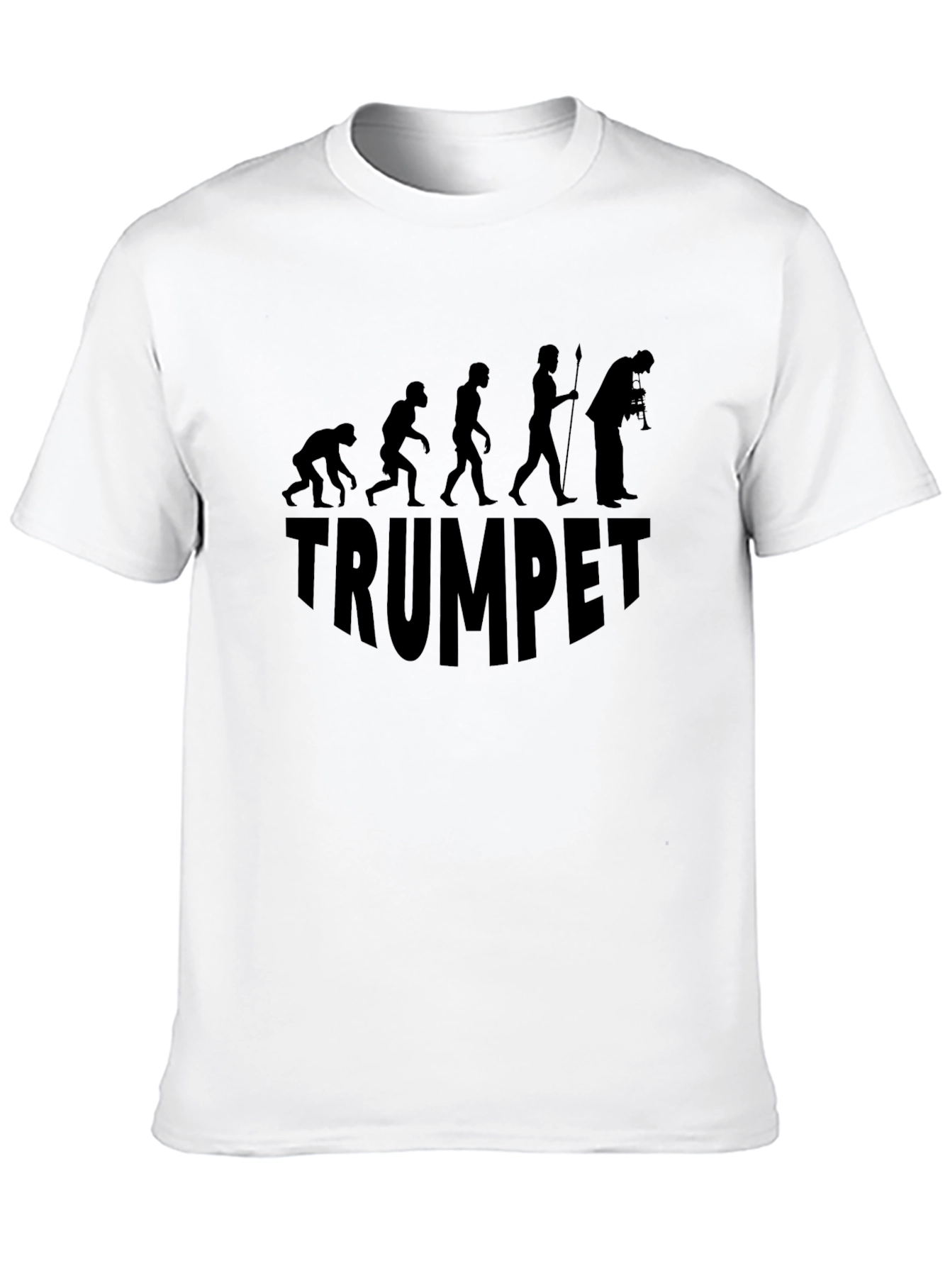Evolution of Trumpet Black Graphic Tee