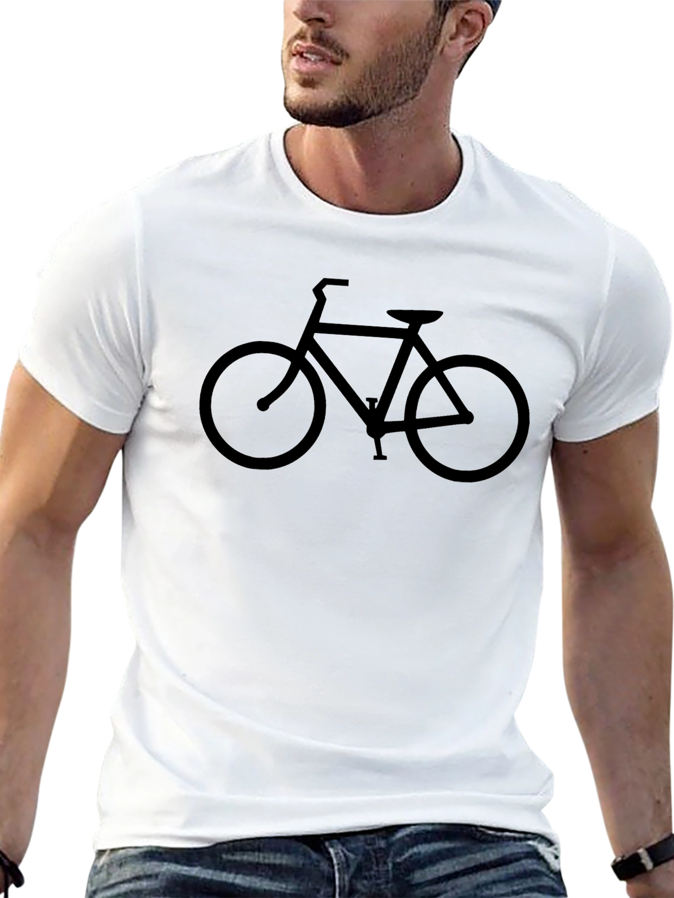 Black Bicycle Graphic T-Shirt
