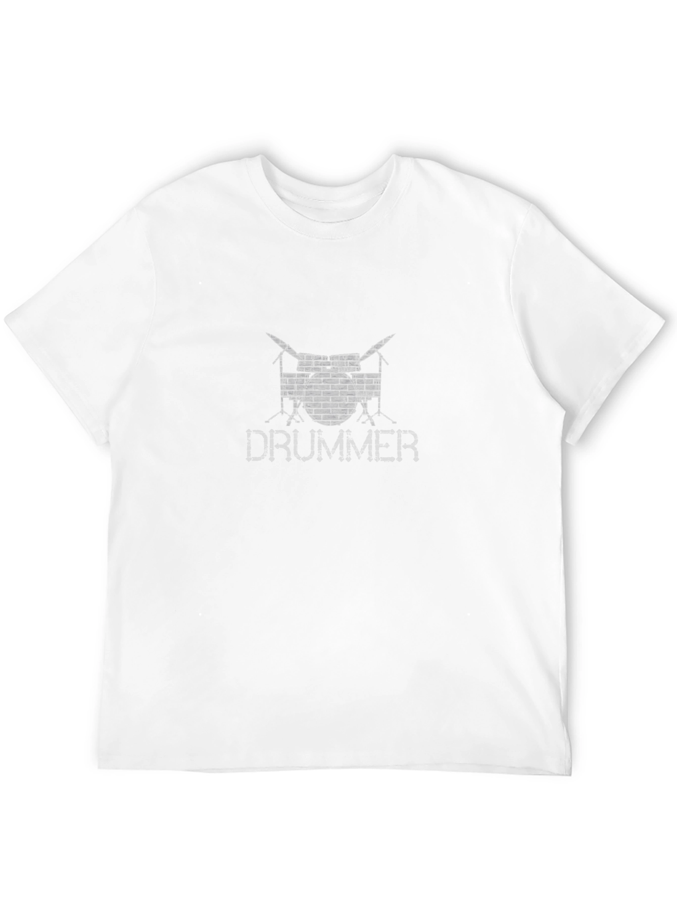 Brick Drummer Graphic Tee - Rock Band Style