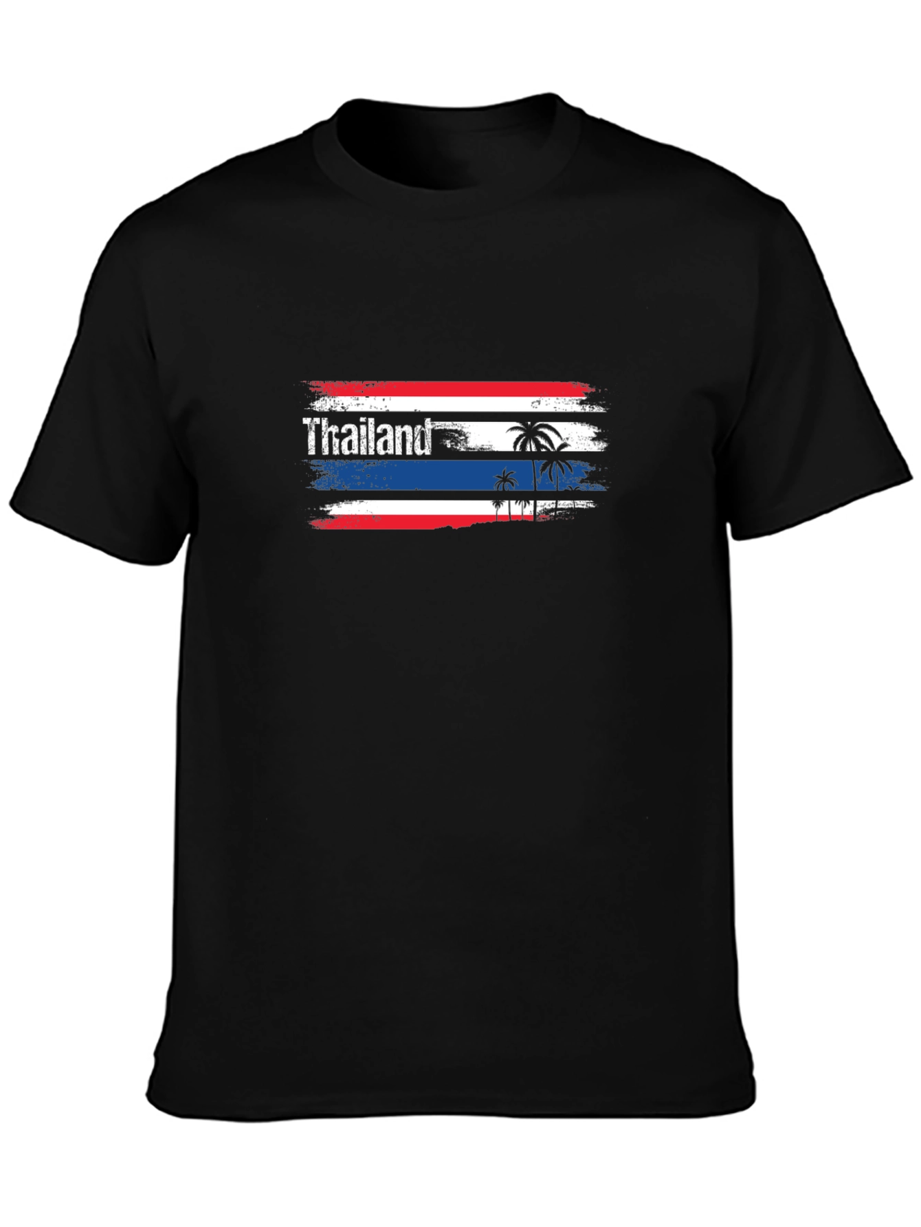 Thailand Flag Palm Trees Graphic T-Shirt