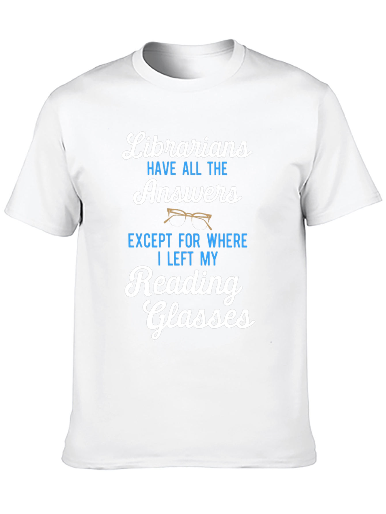 Librarians Reading Glasses Graphic T-Shirt