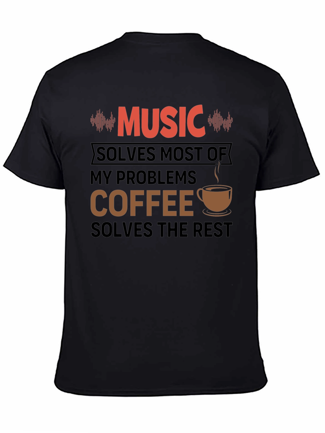 Music & Coffee T-Shirt - Funny Graphic Tee