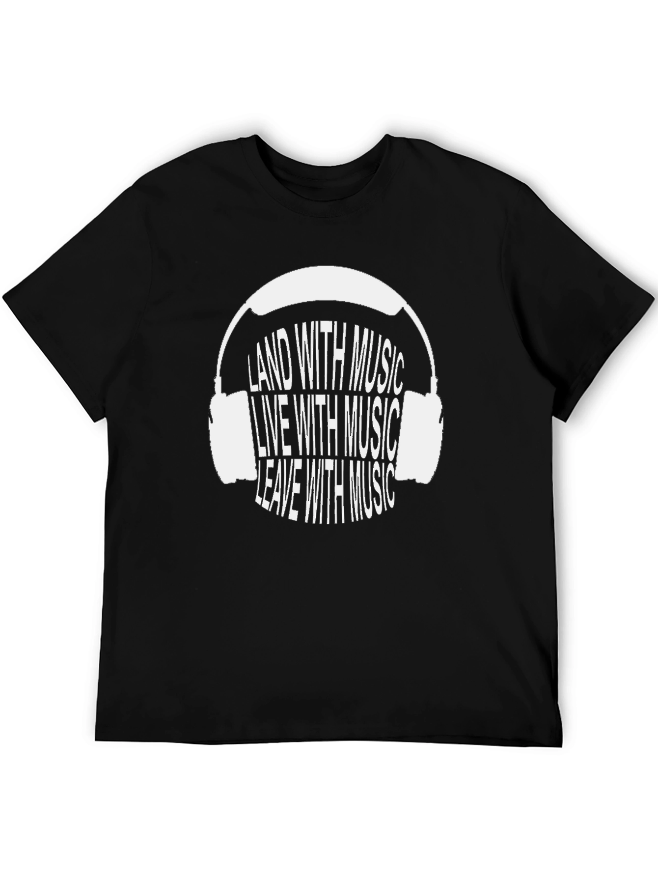 Music Lover Black Graphic Tee