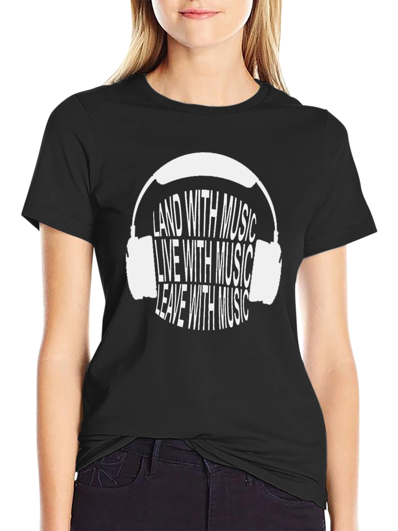 Music Lover Black Graphic Tee