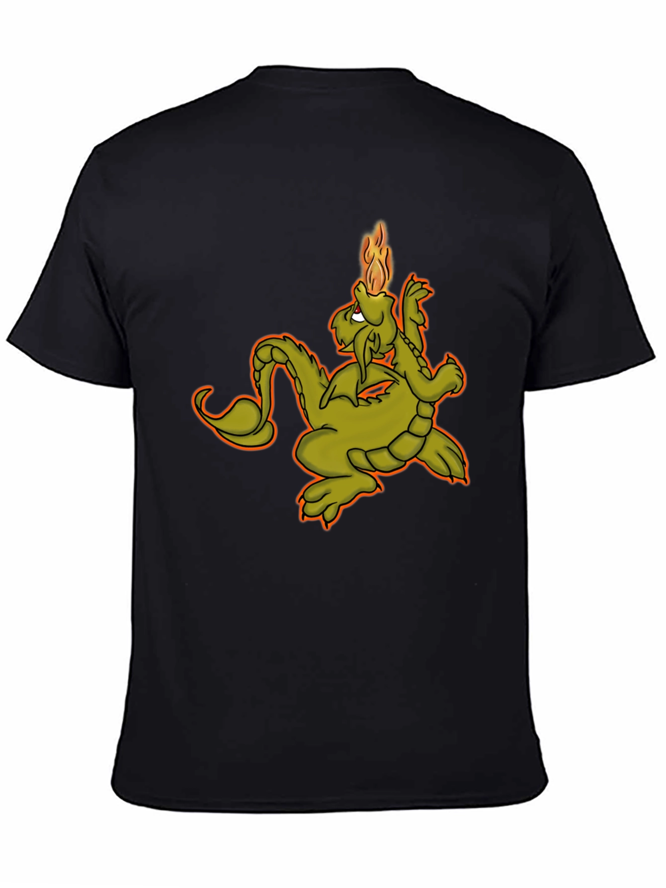 Dragon Fire T-Shirt - Black Graphic Tee