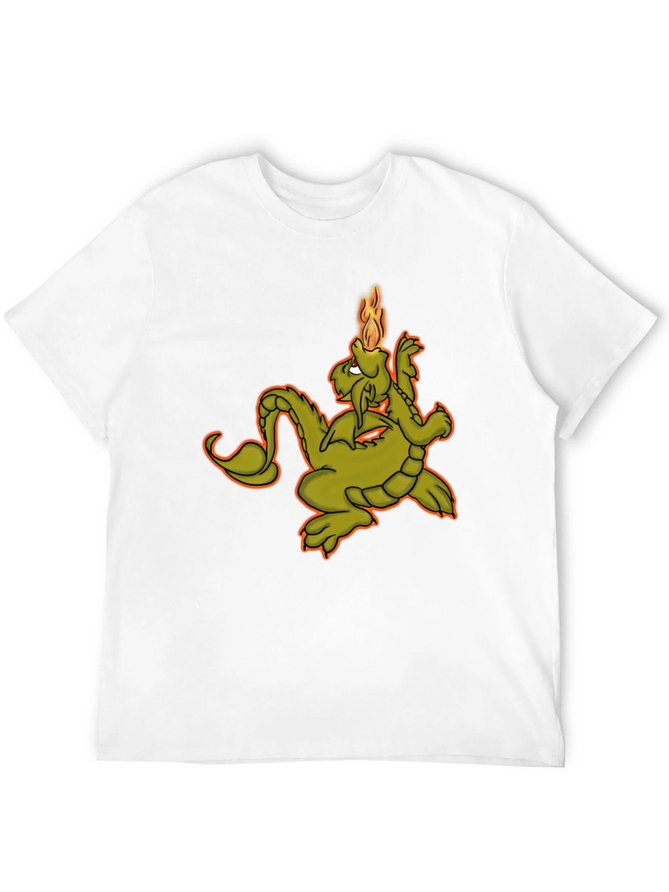 Dragon Fire T-Shirt - Black Graphic Tee