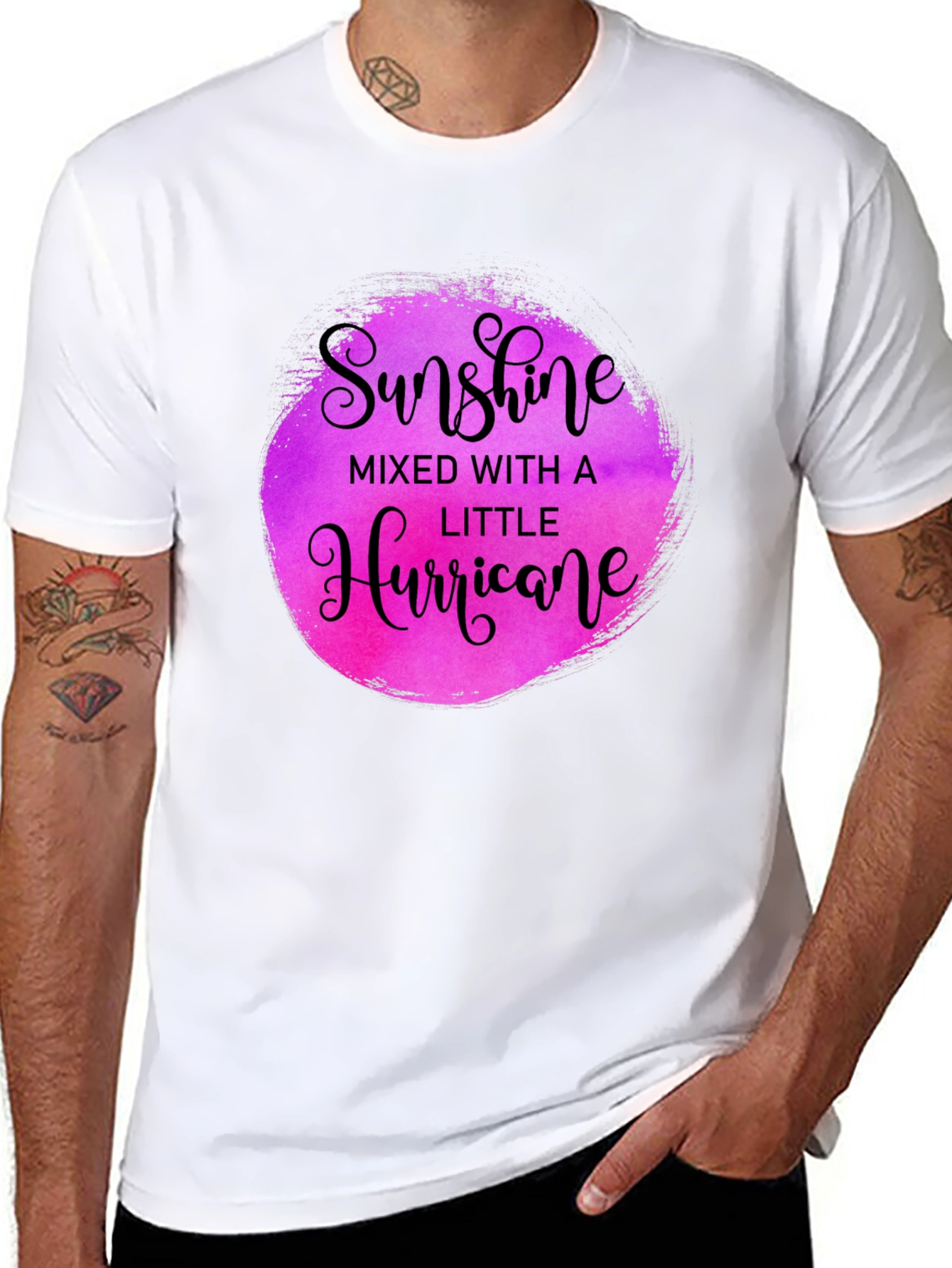 Sunshine Hurricane Black Graphic Tee