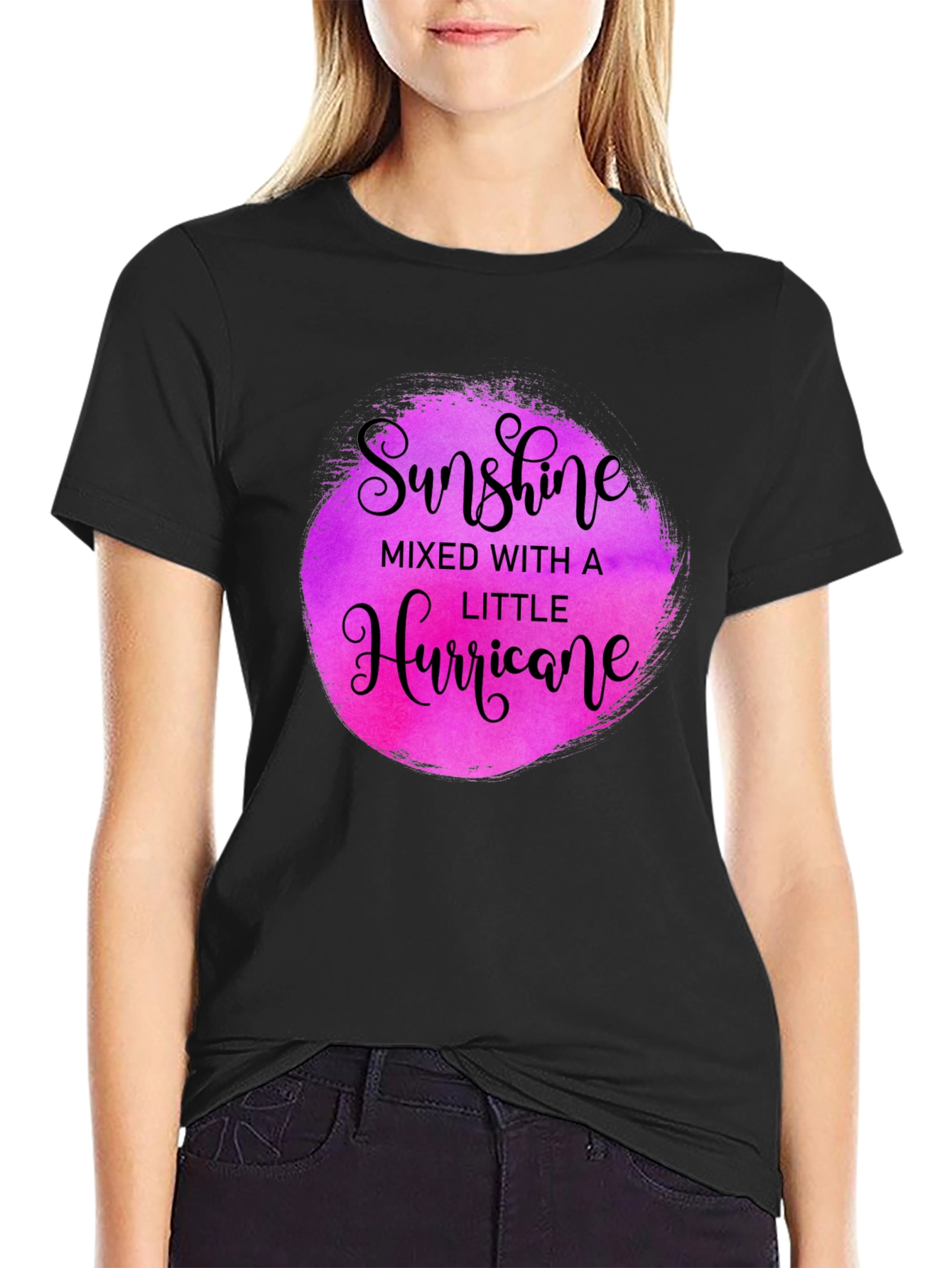 Sunshine Hurricane Black Graphic Tee