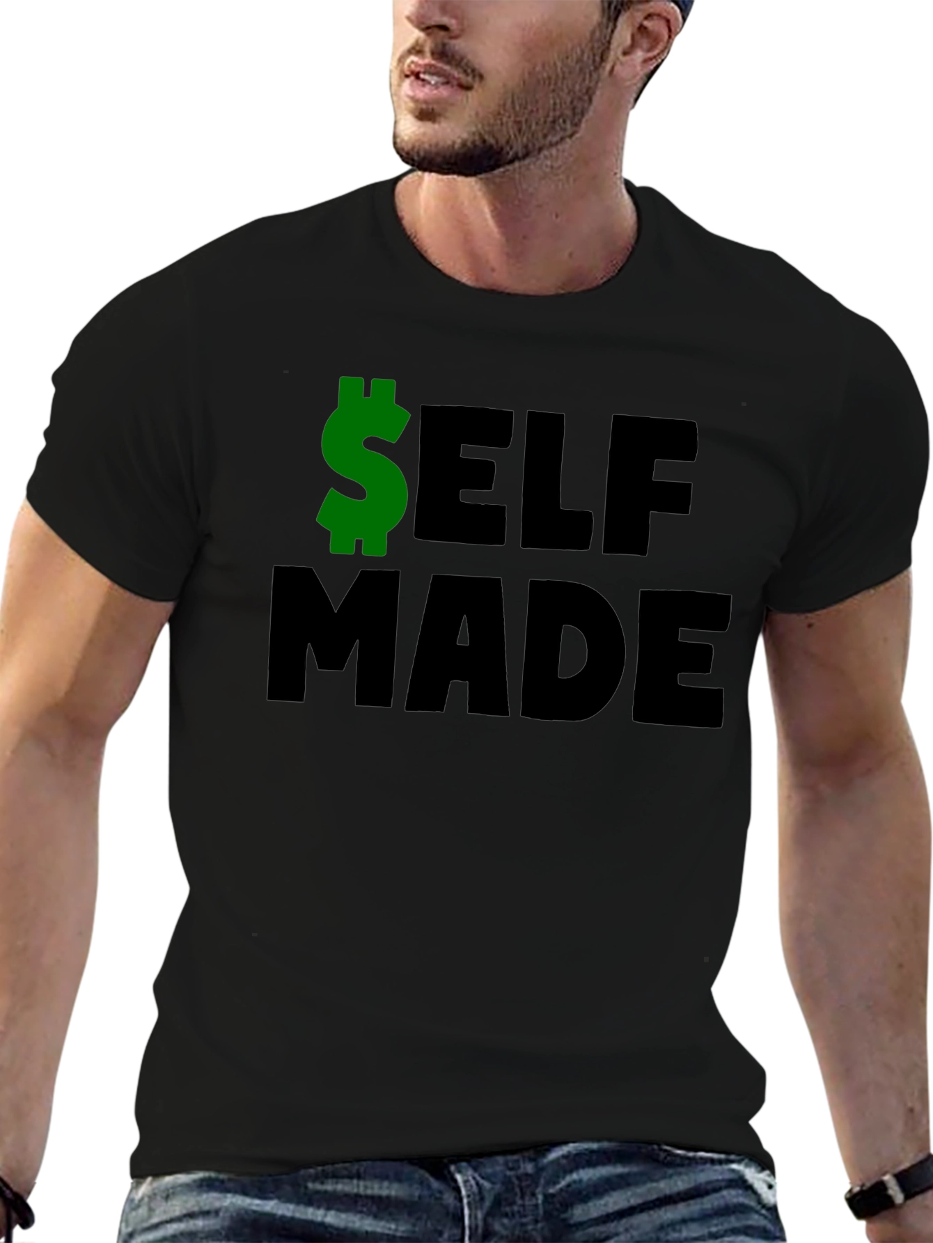 Self Made T-Shirt - Black Graphic Tee