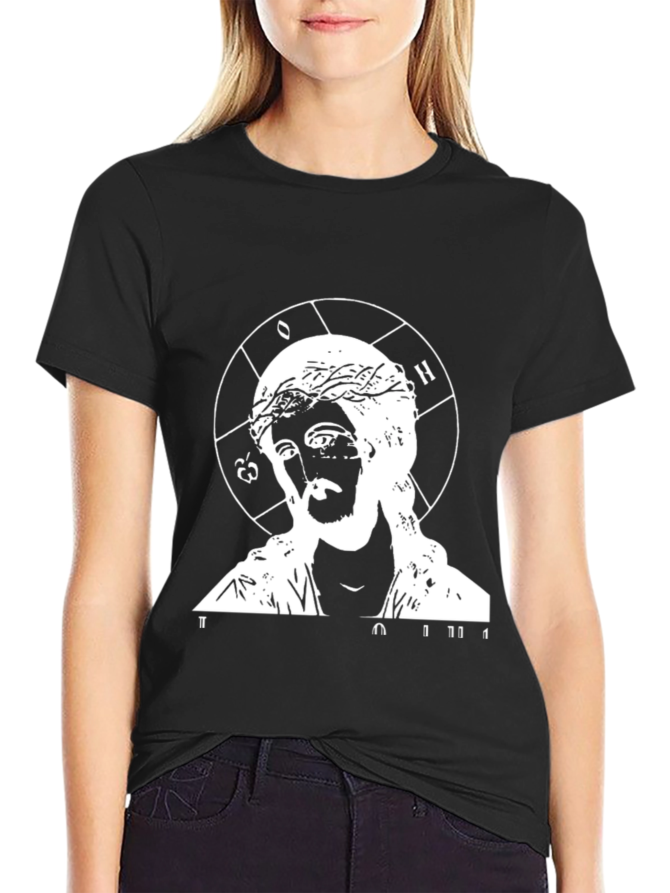 Religious Graphic Black T-Shirt
