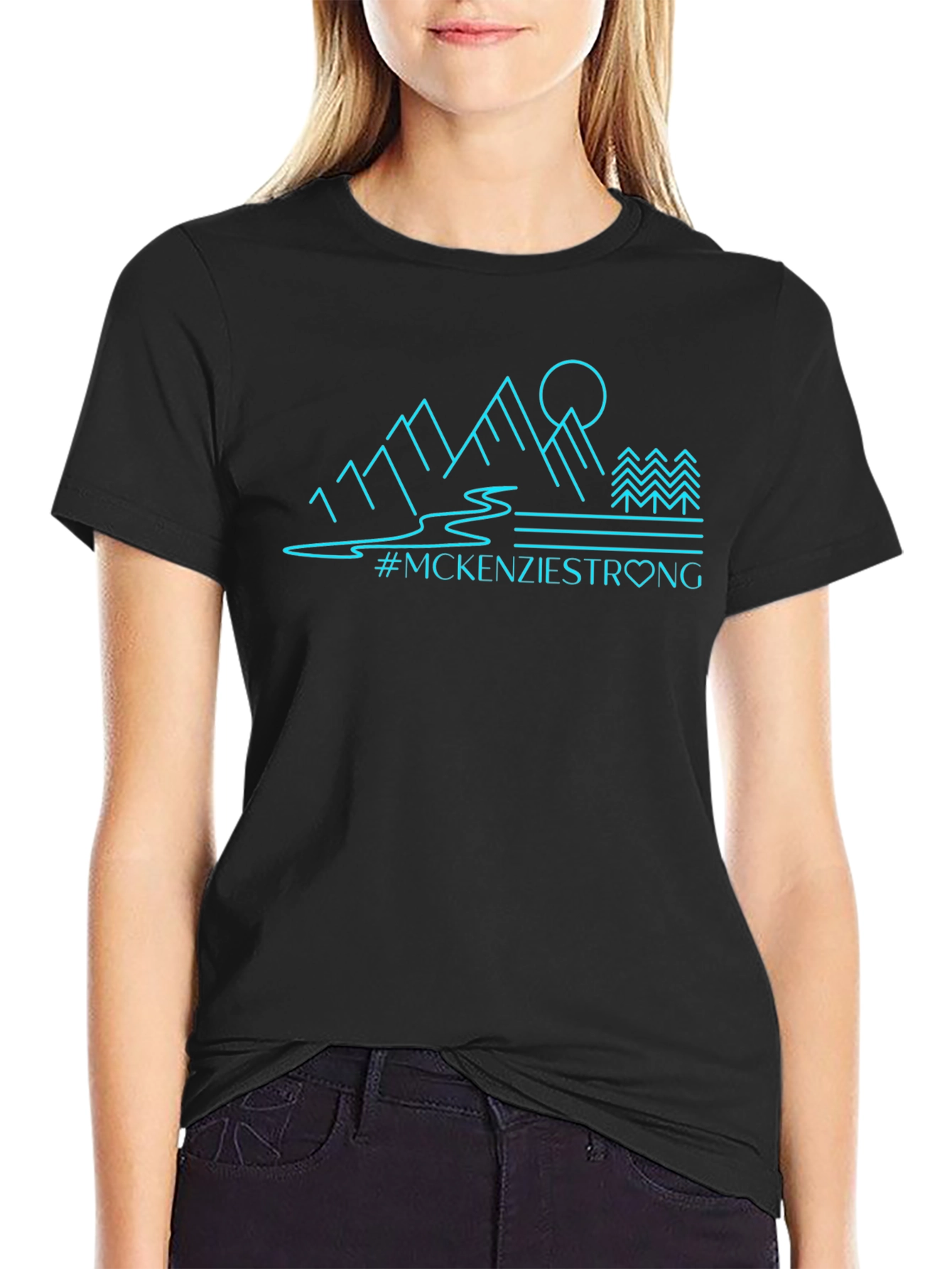 McKenzie Strong Graphic Tee - Black Unisex T-Shirt