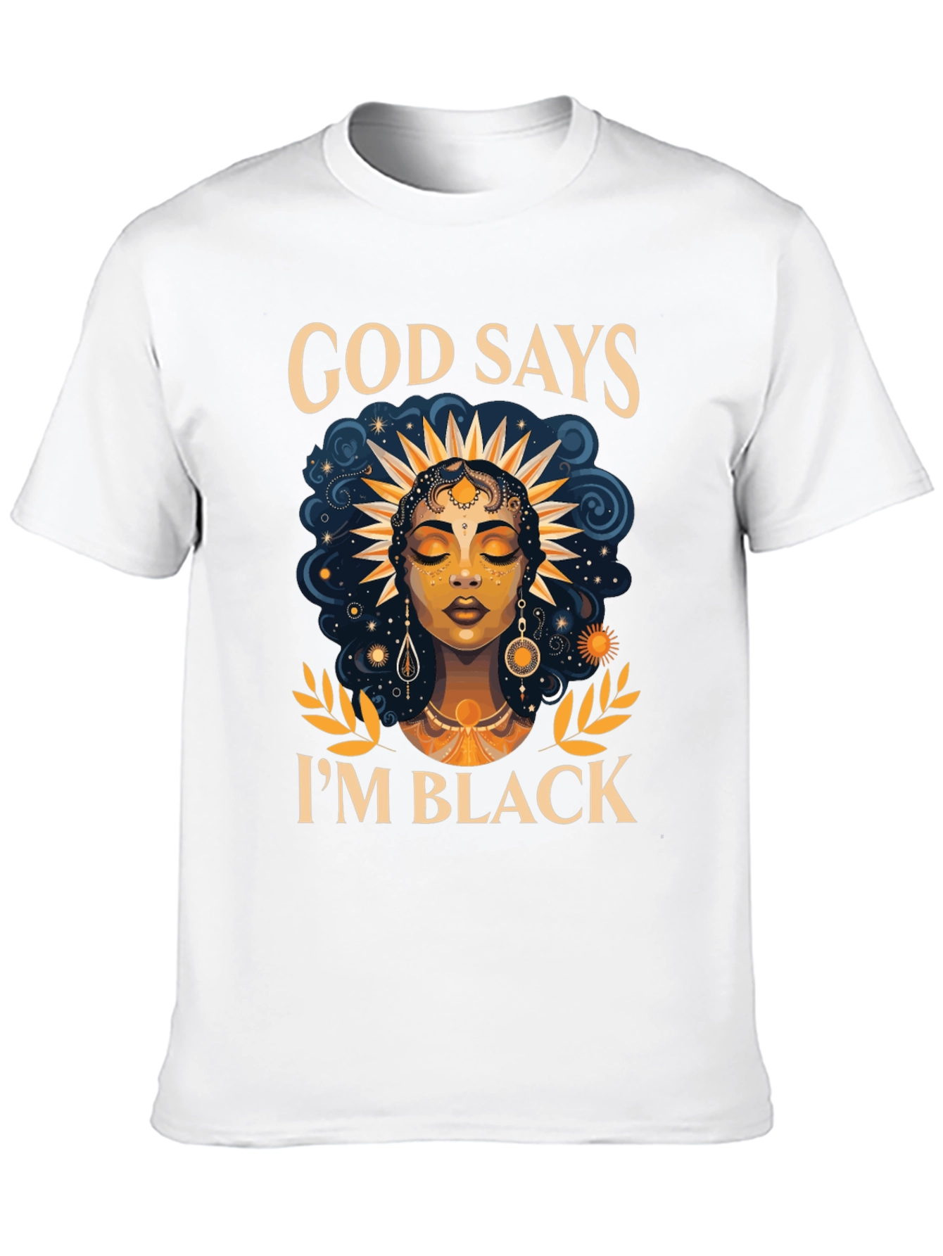 God Says Im Black T-Shirt - Unique Design