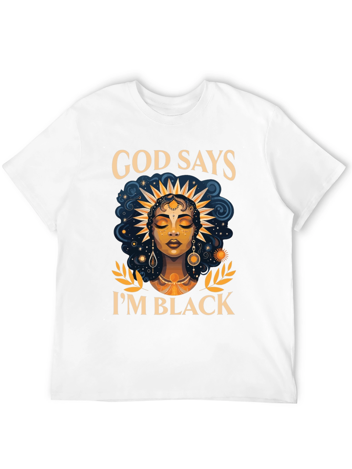 God Says Im Black T-Shirt - Unique Design