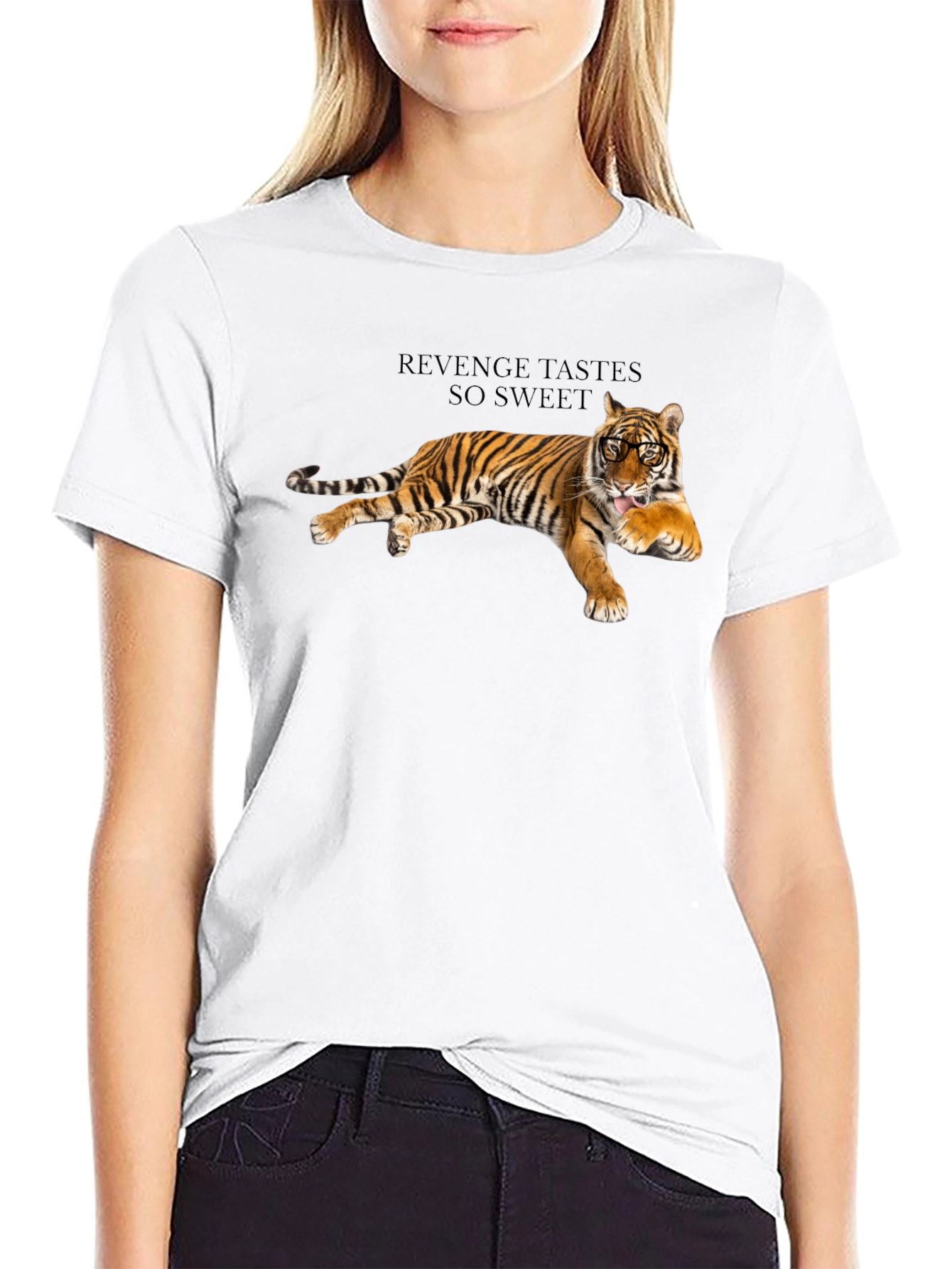 Revenge Tiger Graphic Tee - Cool Animal Print T-Shirt