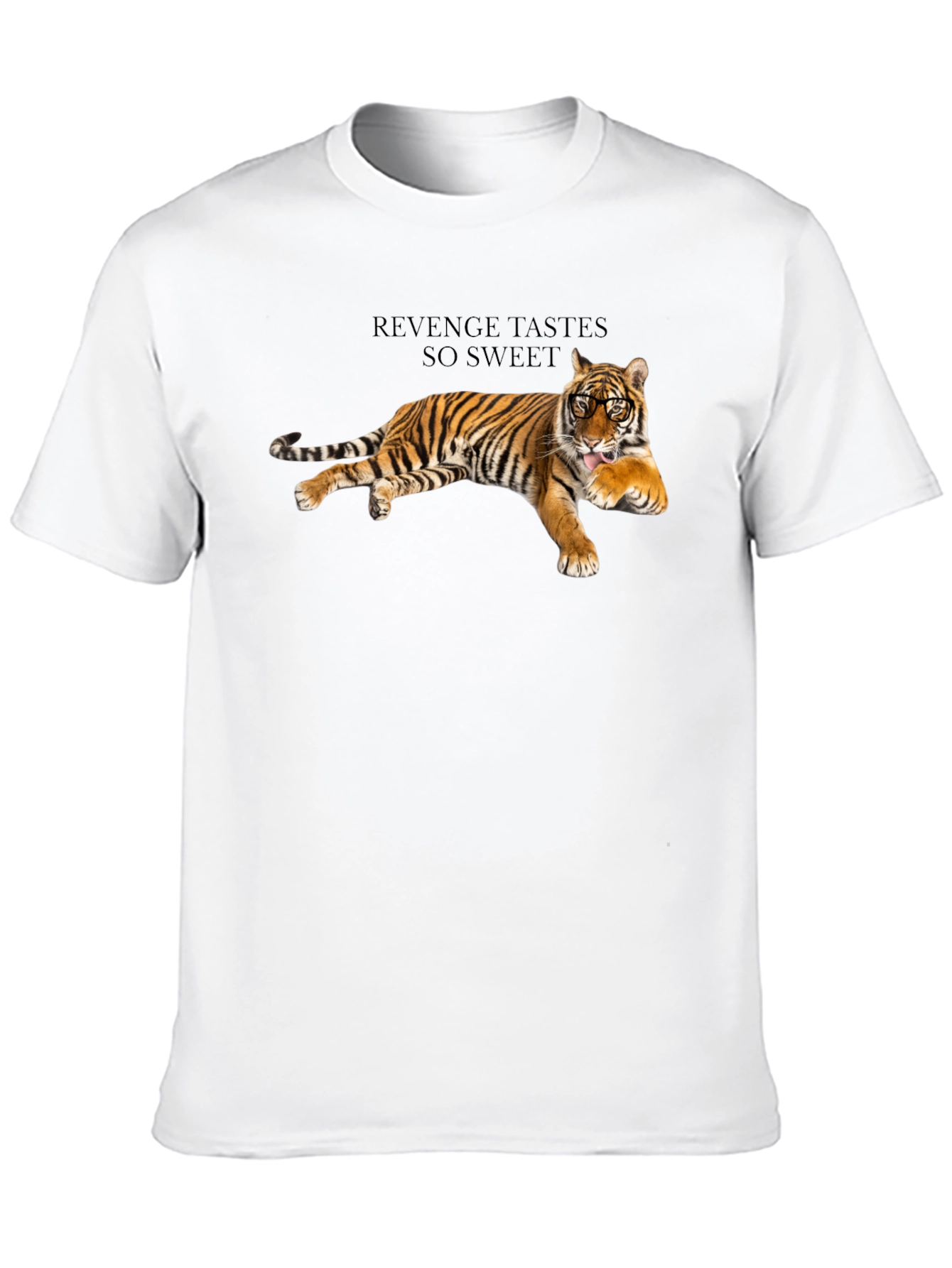 Revenge Tiger Graphic Tee - Cool Animal Print T-Shirt