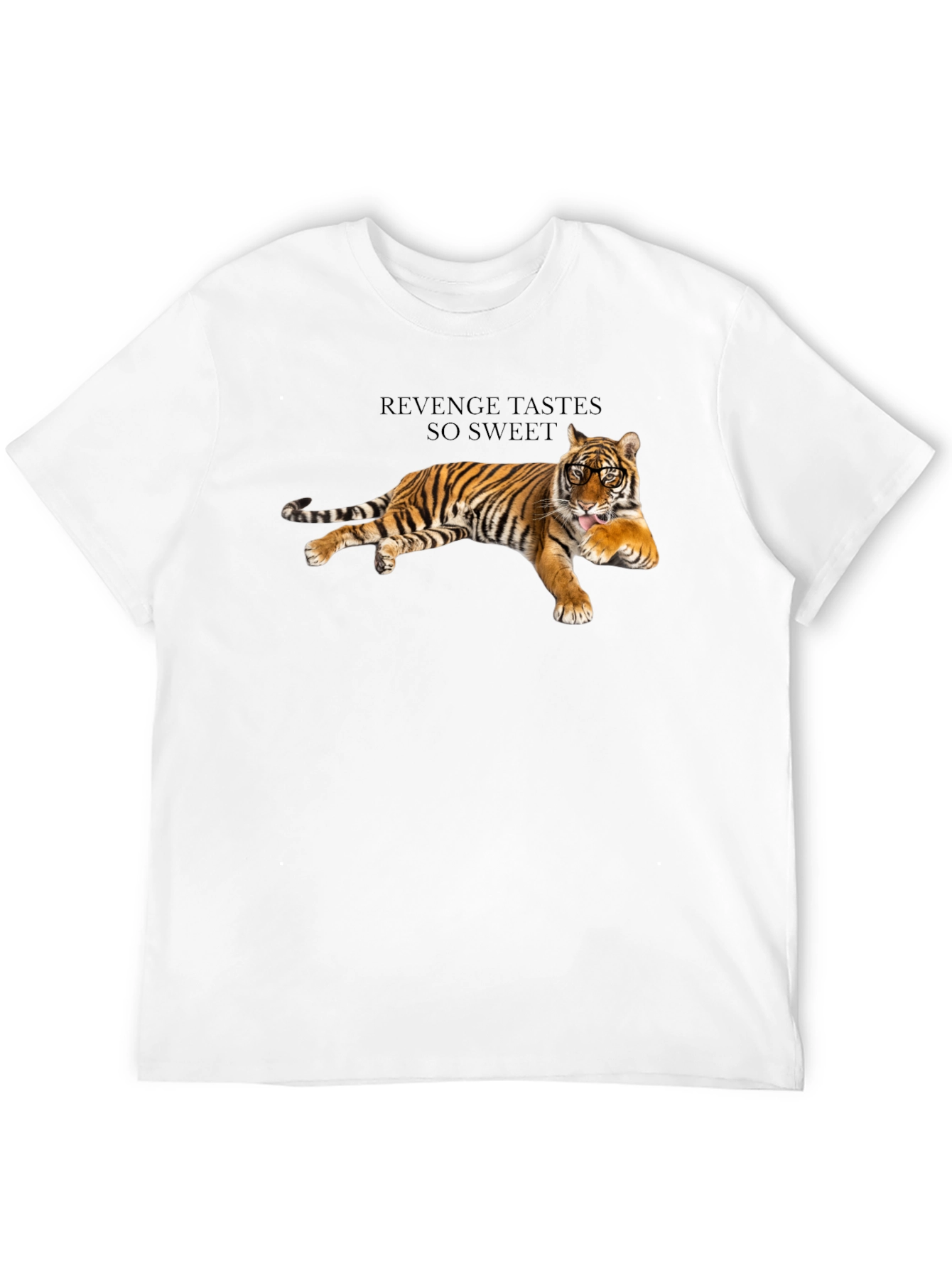 Revenge Tiger Graphic Tee - Cool Animal Print T-Shirt