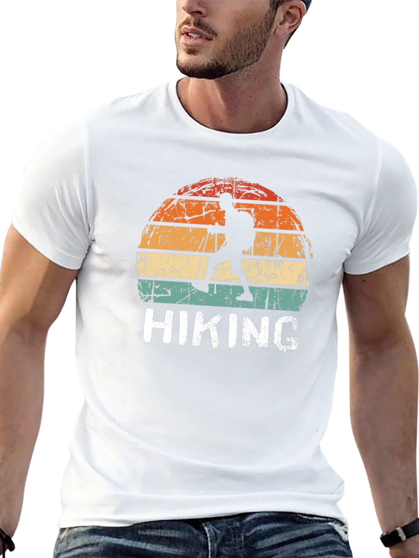 Retro Hiking T-Shirt - Outdoor Adventure Tee