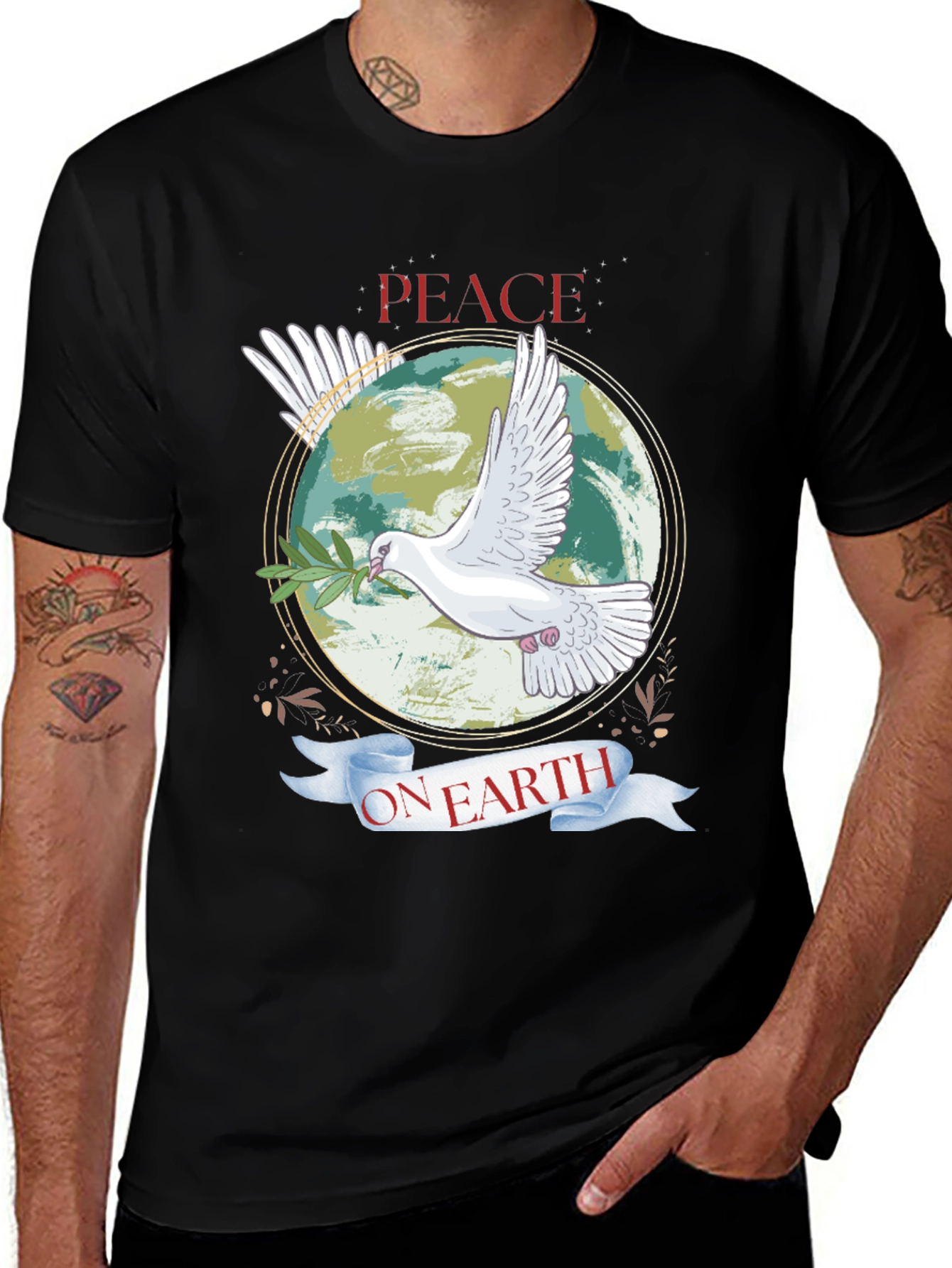 Peace on Earth Dove Graphic Tee