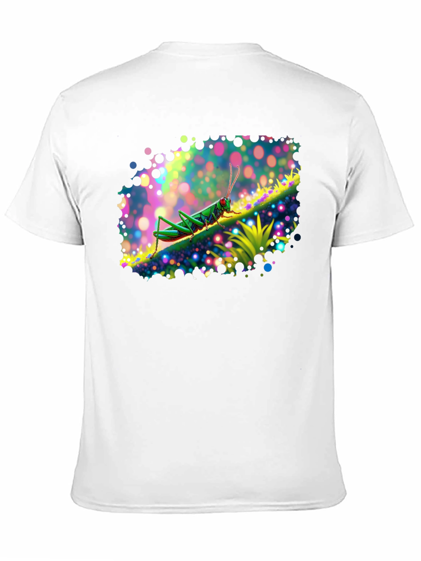 Grasshopper Graphic Tee - Vivid Insect Art