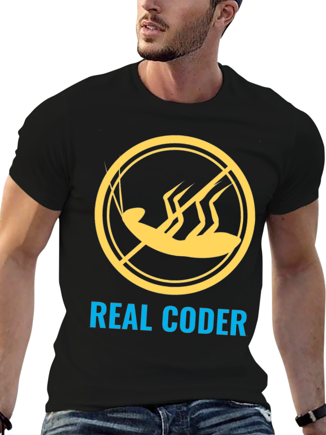 Real Coder T-Shirt - No Bugs Allowed!