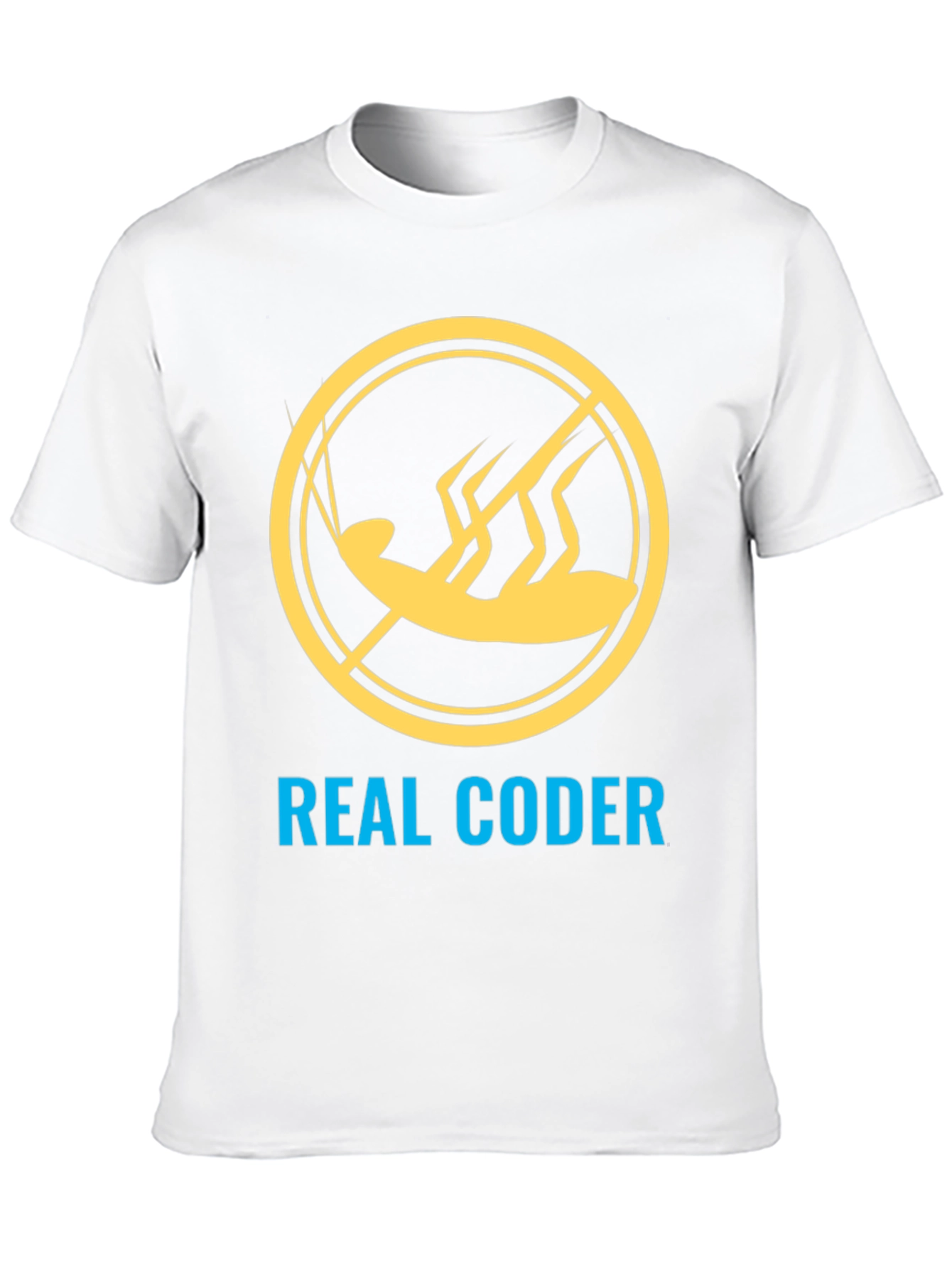 Real Coder T-Shirt - No Bugs Allowed!