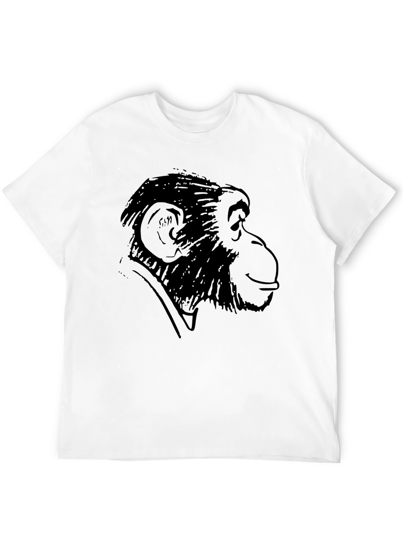 Monkey Graphic Tee - Classic Black Cotton T-Shirt