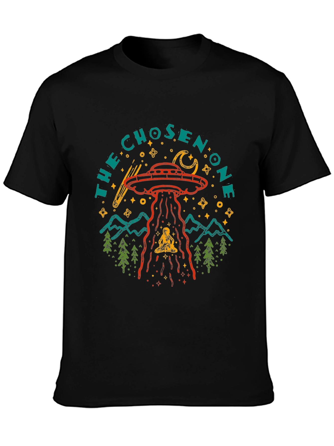 The Chosen One UFO Abduction Graphic T-Shirt