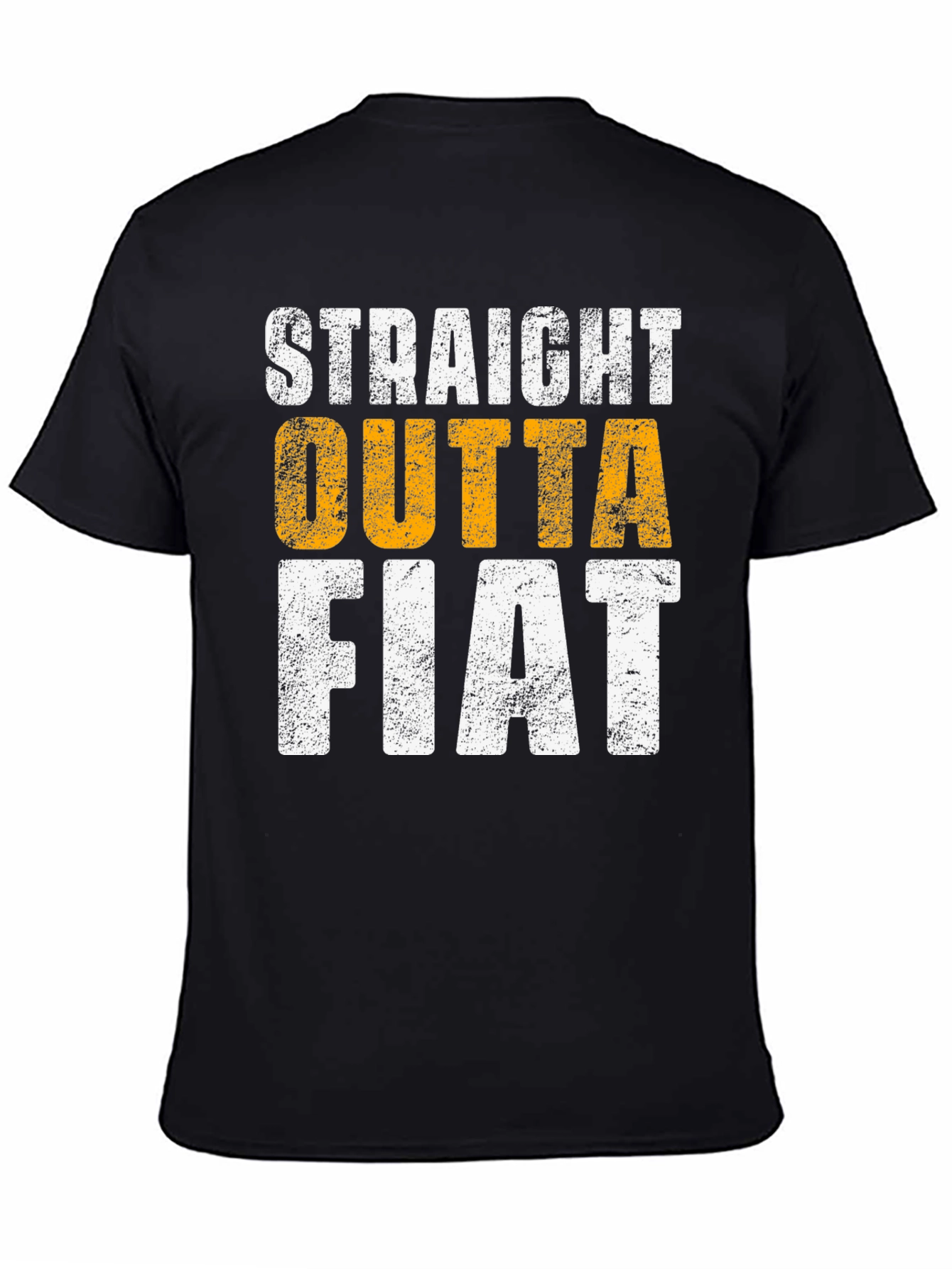 Straight Outta Fiat Black Graphic Tee