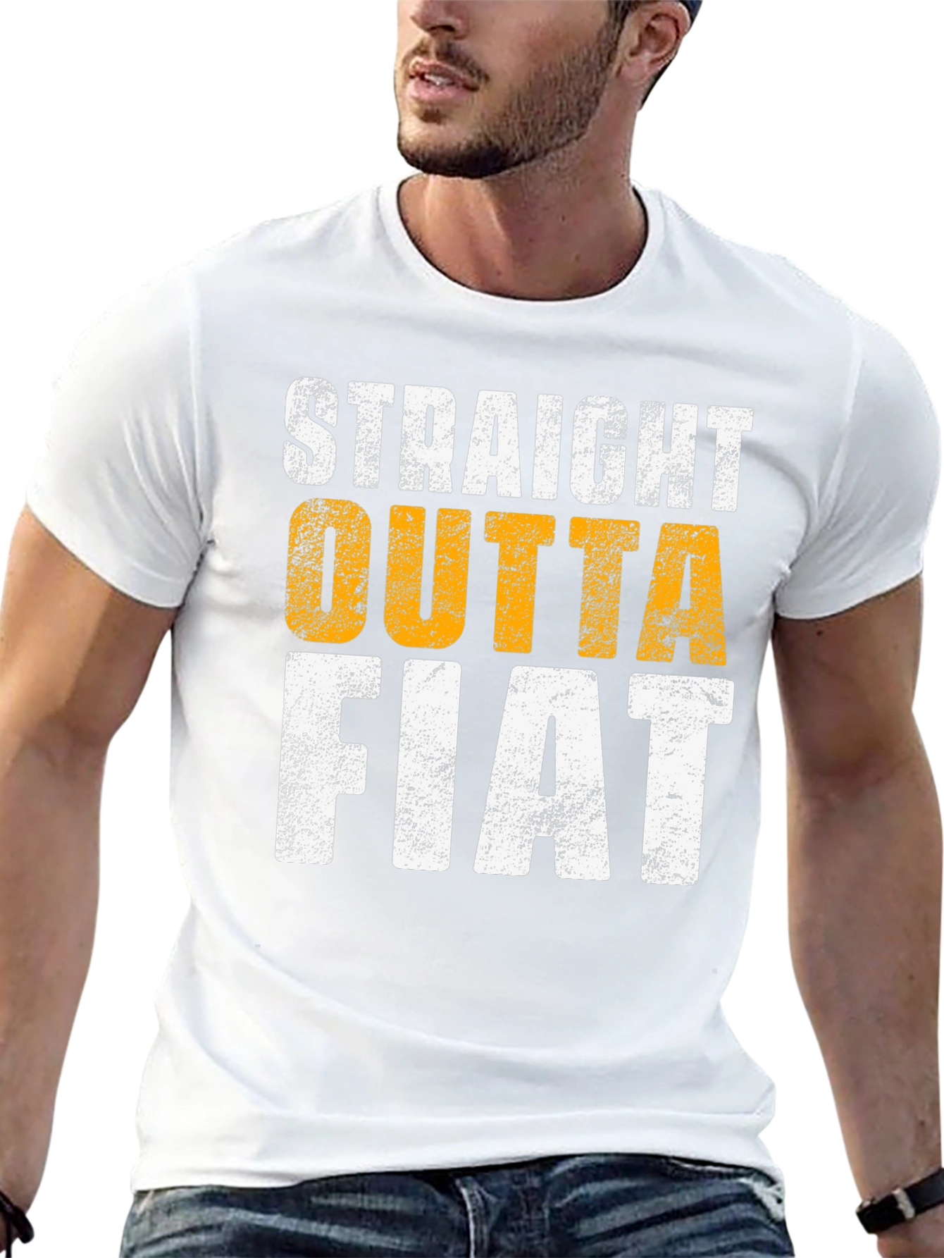 Straight Outta Fiat Black Graphic Tee