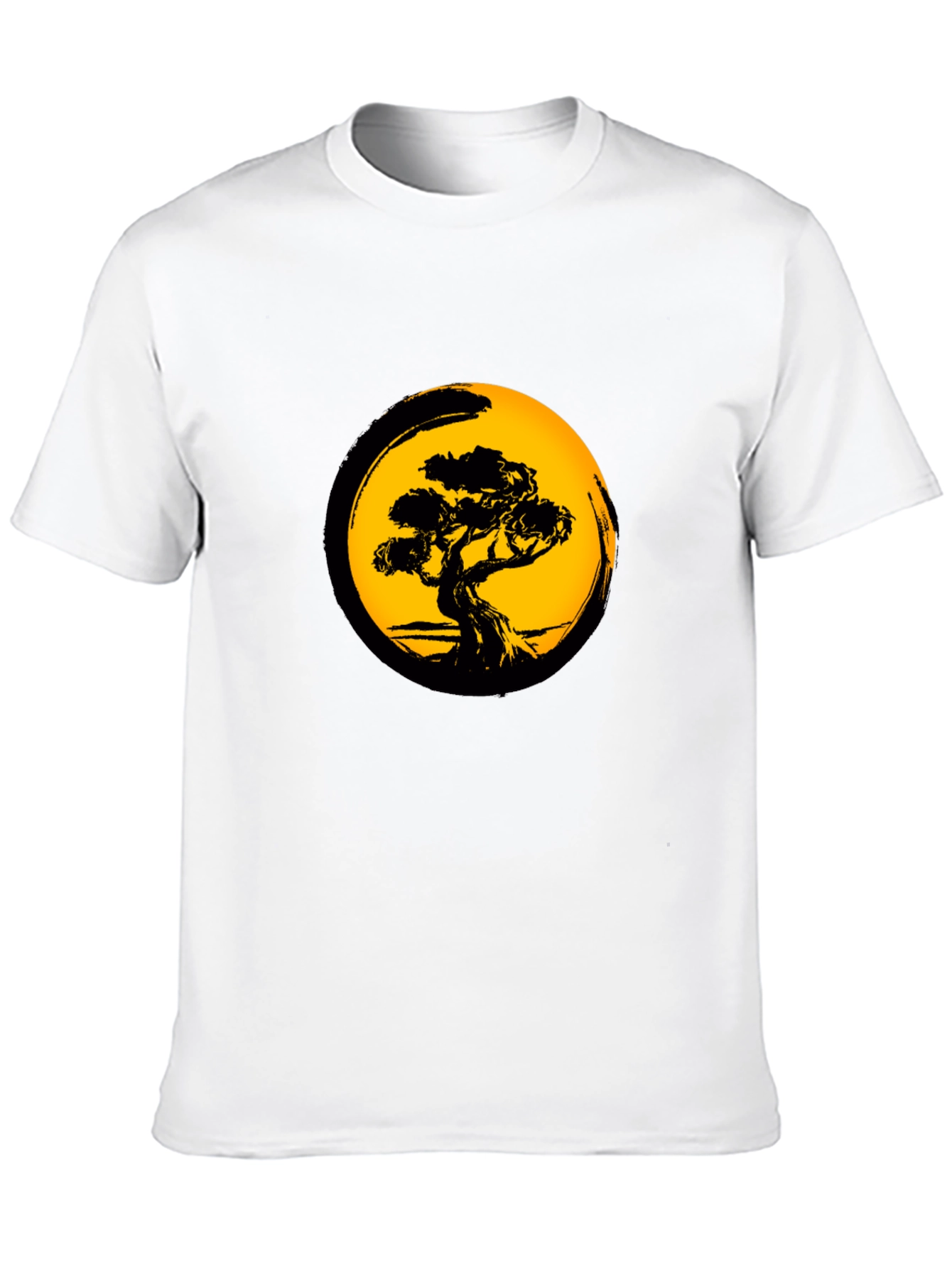 Bonsai Tree Graphic Black T-Shirt