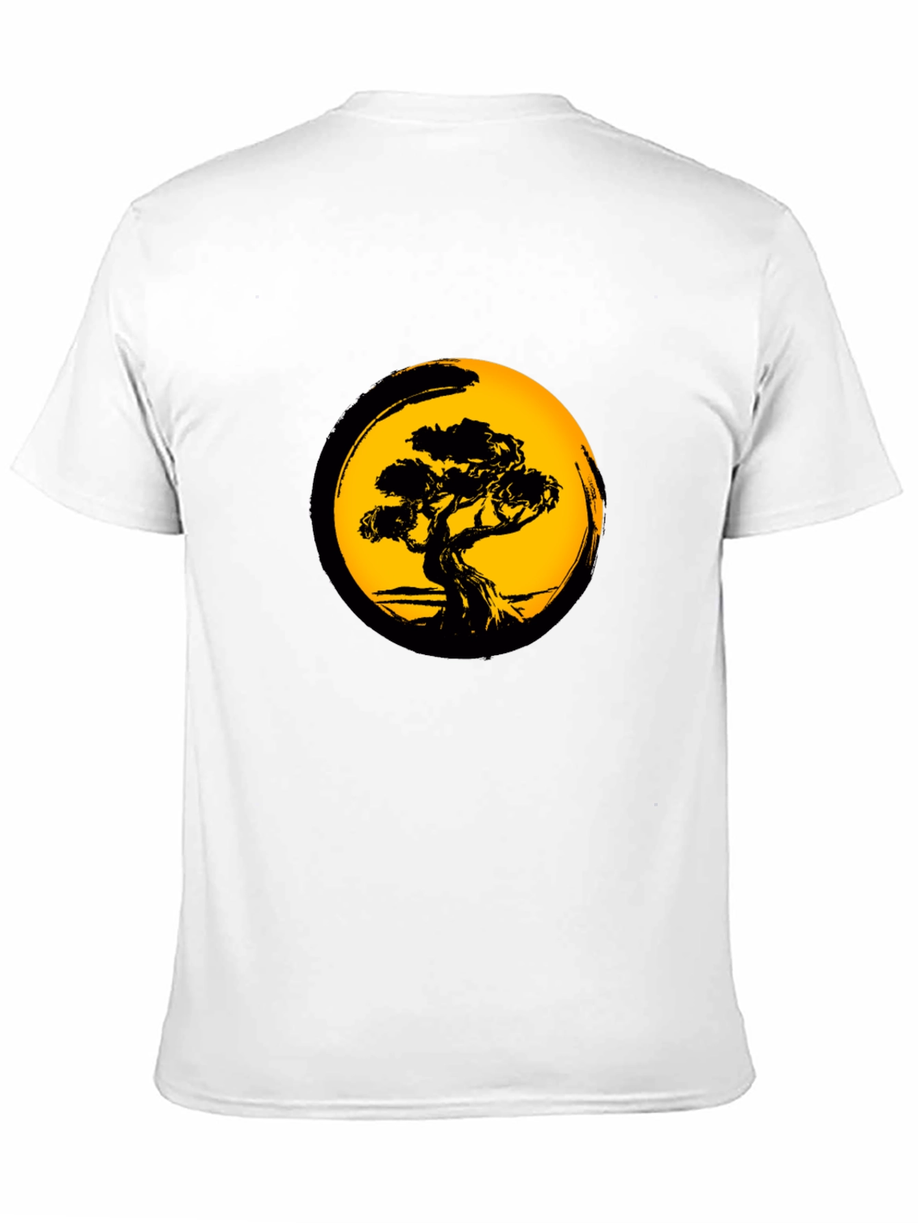 Bonsai Tree Graphic Black T-Shirt