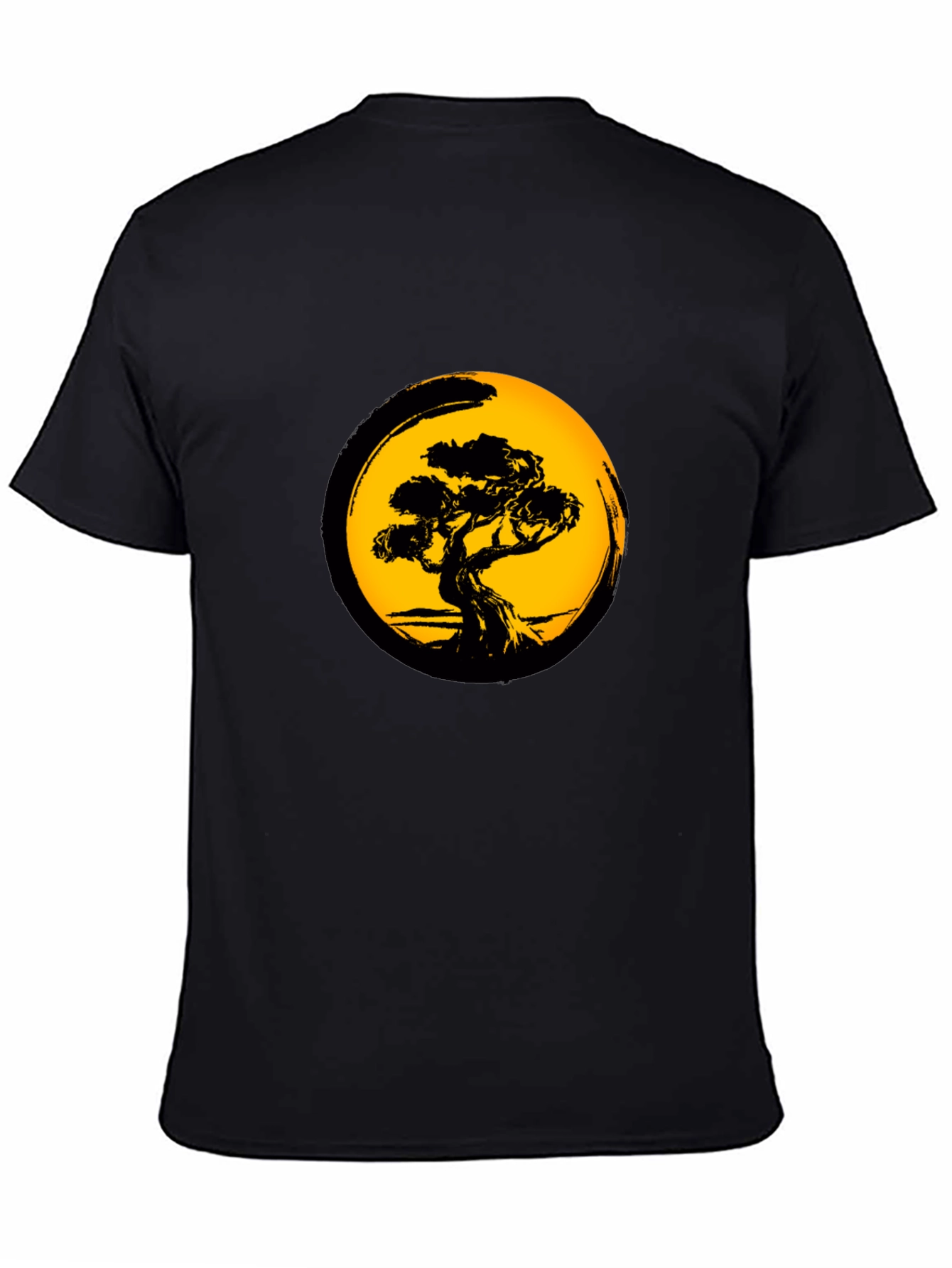 Bonsai Tree Graphic Black T-Shirt