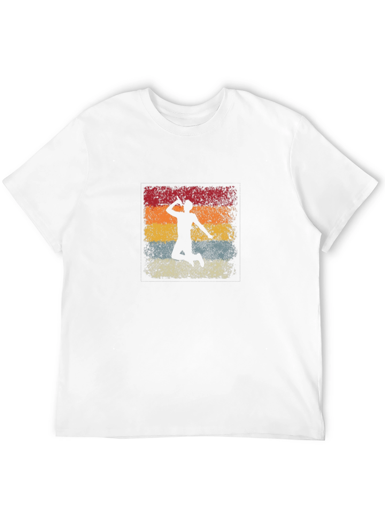 Retro Badminton Player T-Shirt