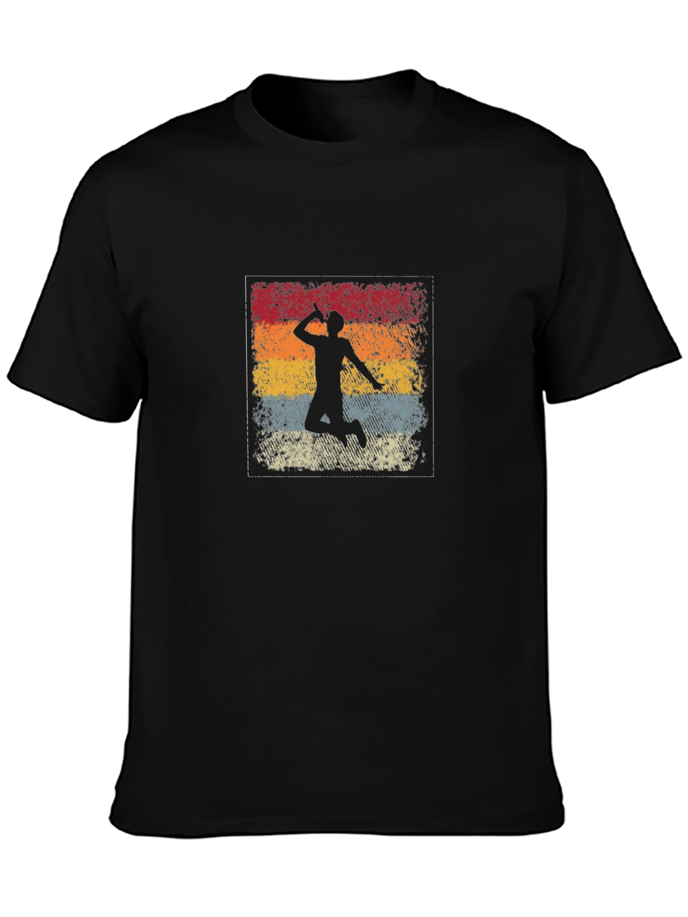 Retro Badminton Player T-Shirt