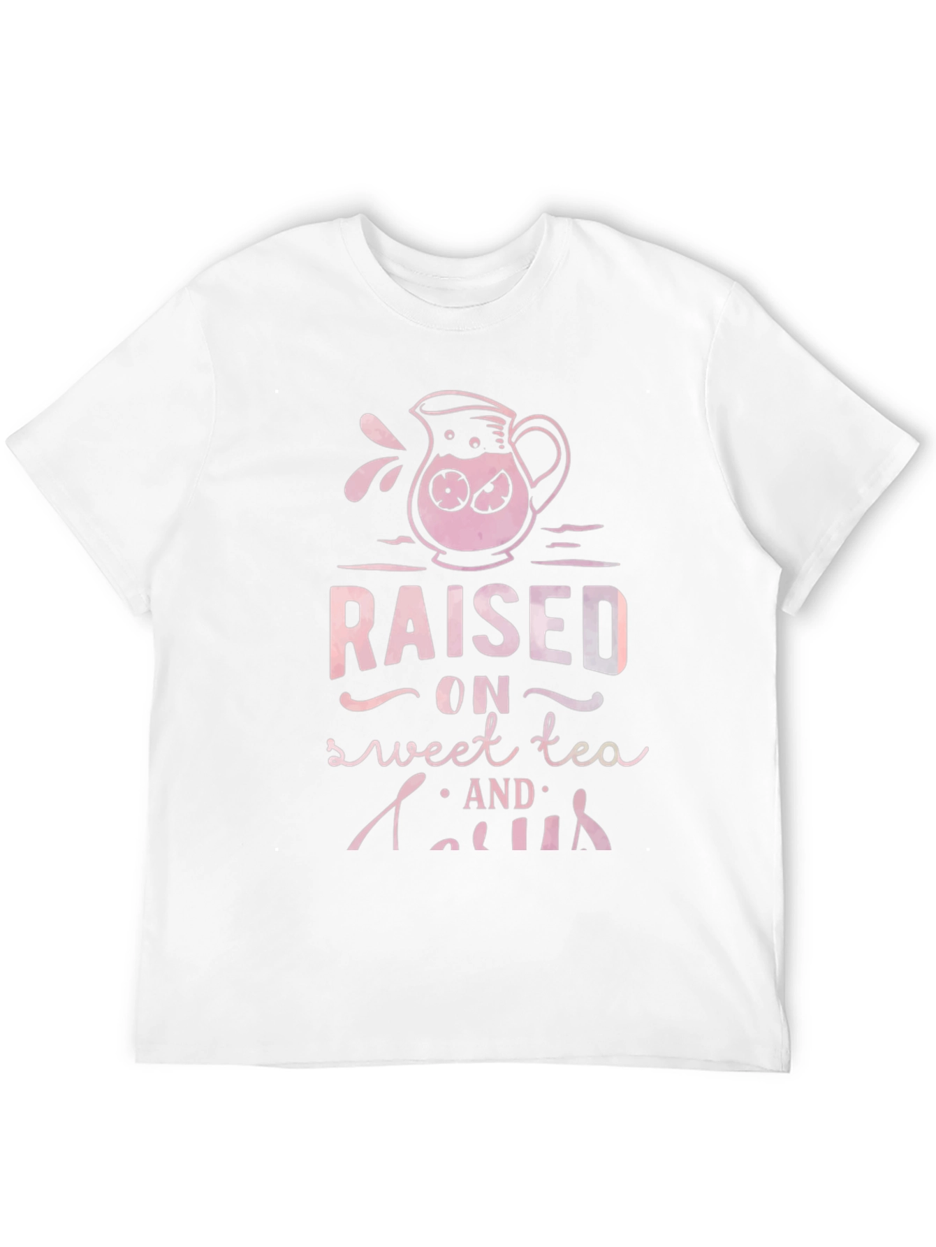 Raised on Sweet Tea & Gossip Black Graphic Tee