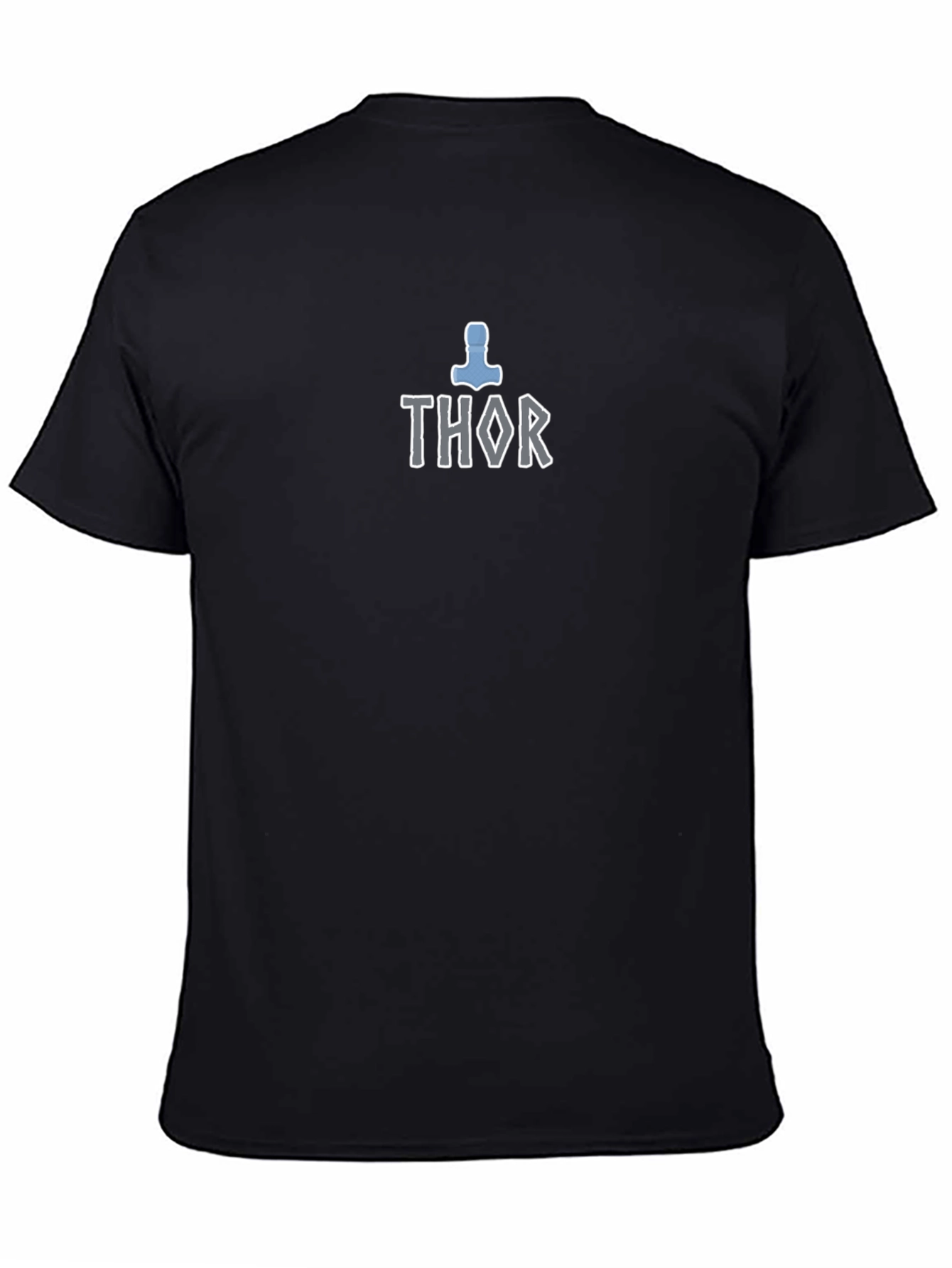 Thor Hammer T-Shirt - Black Cotton Blend