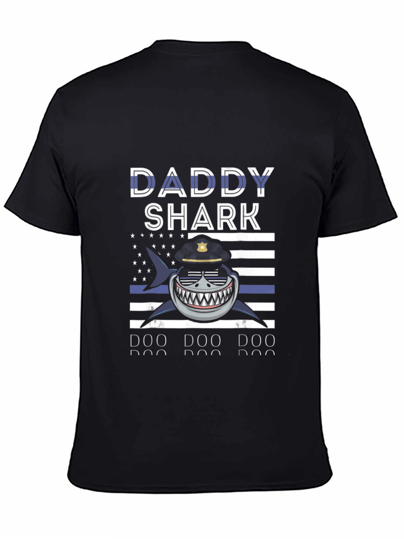 Daddy Shark Police T-Shirt