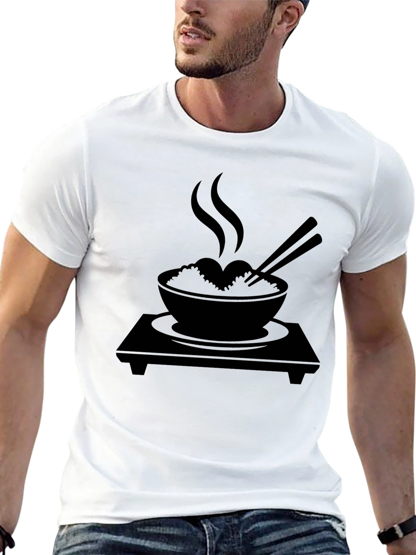 Rice Bowl Graphic Tee - Stylish Comfort