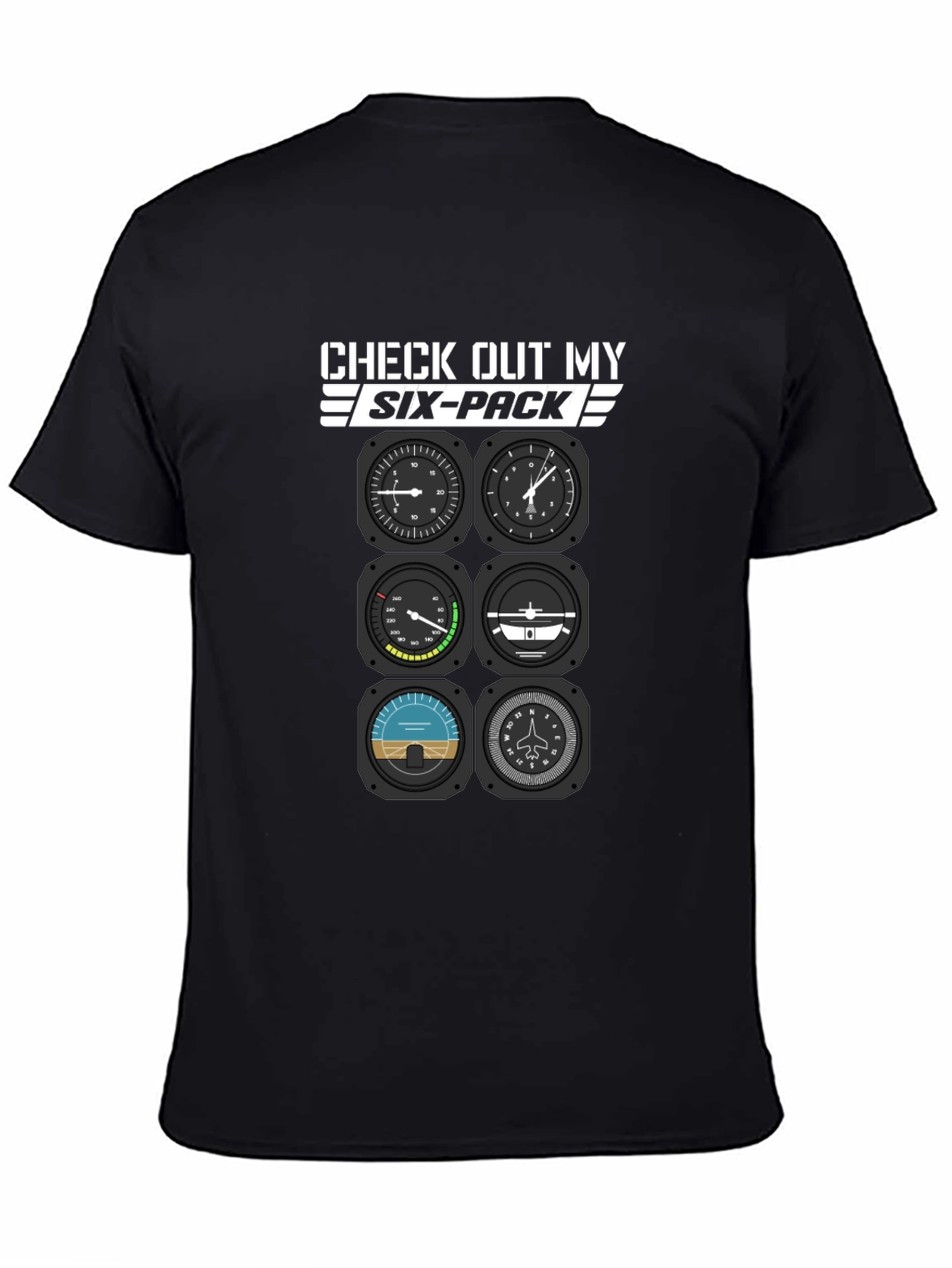 Pilot Six-Pack T-Shirt - Aviation Humor