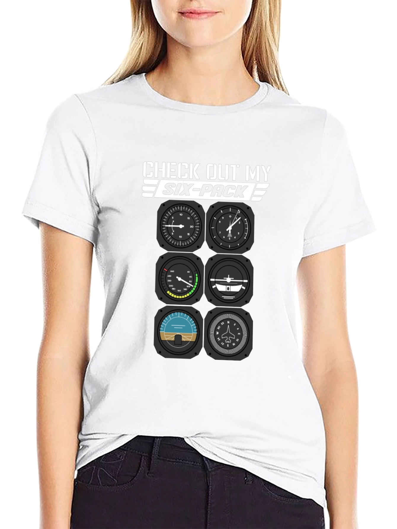 Pilot Six-Pack T-Shirt - Aviation Humor